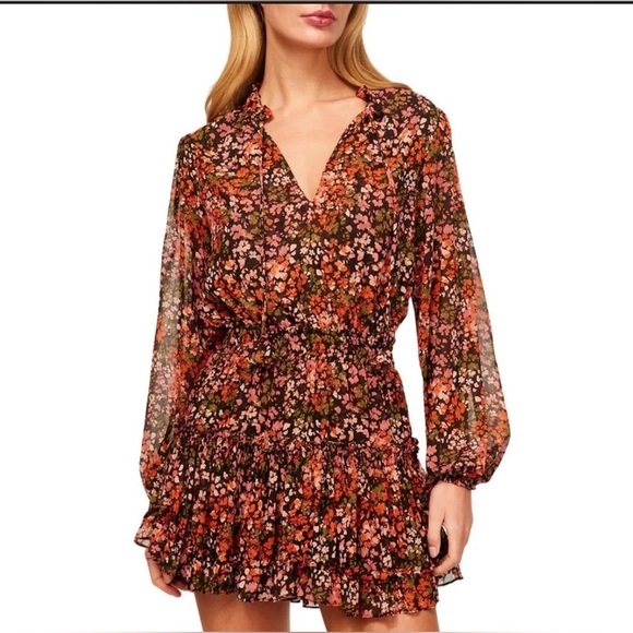 Allison New York Dresses & Skirts - ALLISON New York Floral Long Sleeve Dress